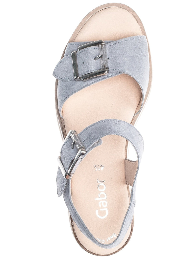Gabor Sandalen Leder Hellblau