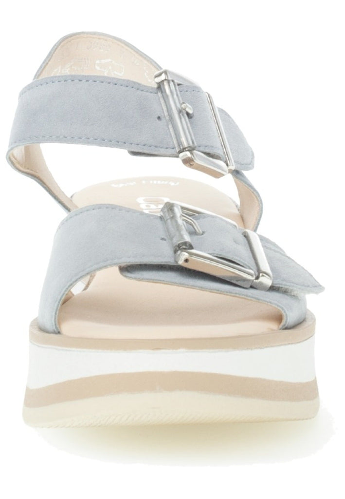 Gabor Sandalen Leder Hellblau