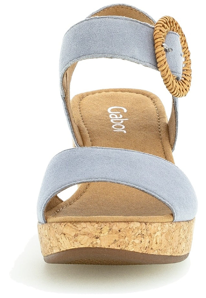 Gabor Sandalen Leder Hellblau