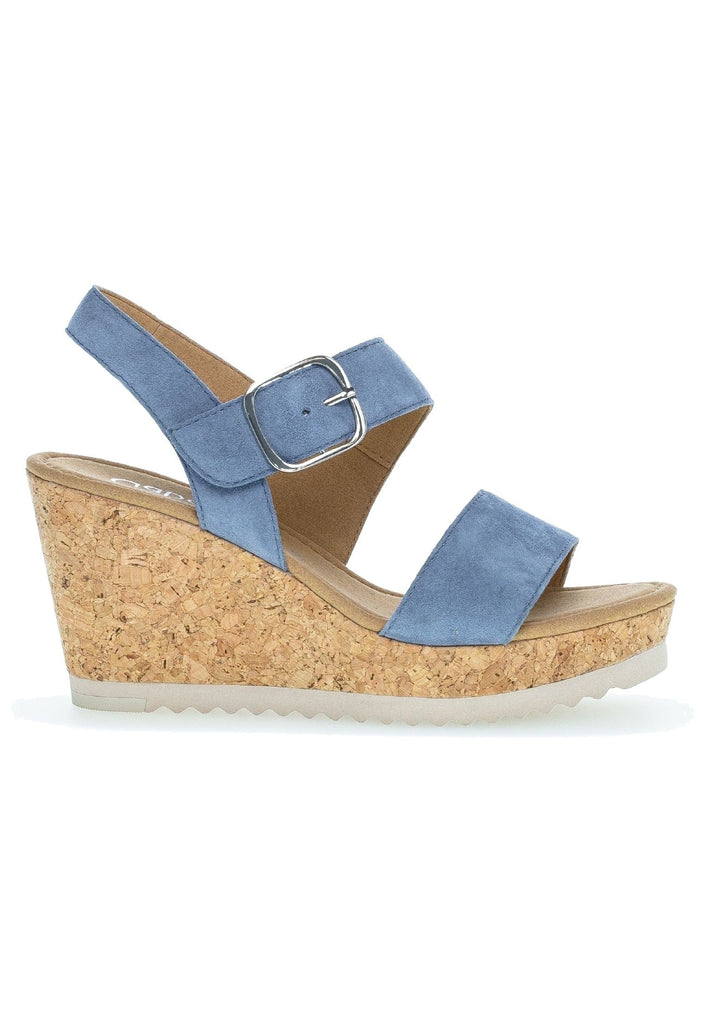 Gabor Sandalen Leder Hellblau