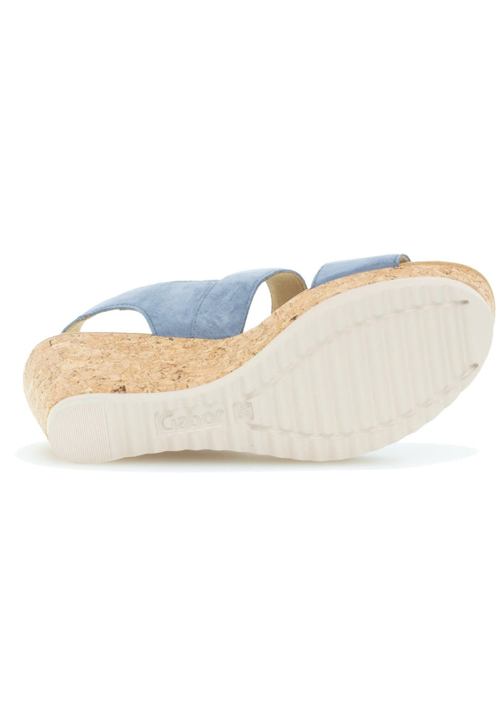 Gabor Sandalen Leder Hellblau