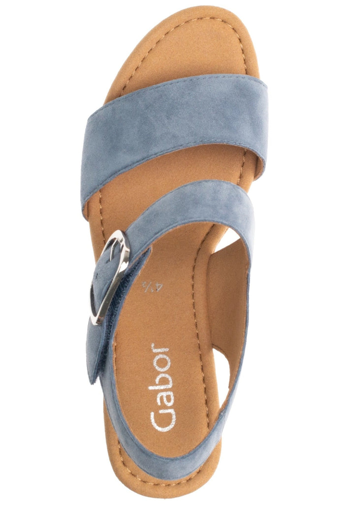 Gabor Sandalen Leder Hellblau