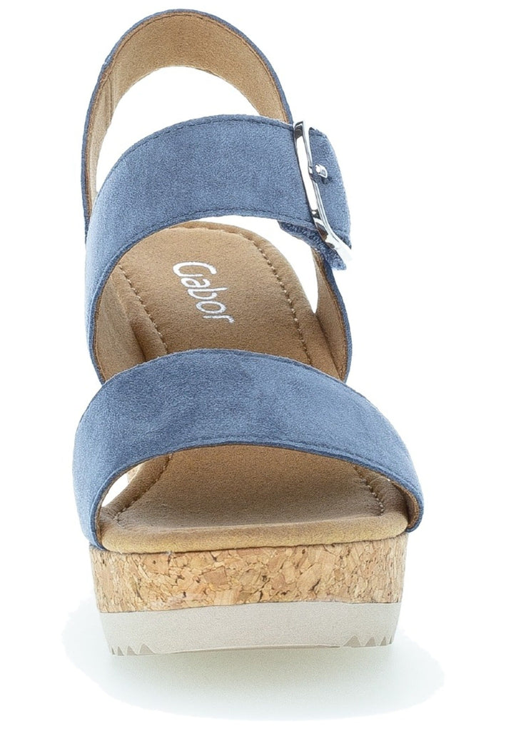 Gabor Sandalen Leder Hellblau