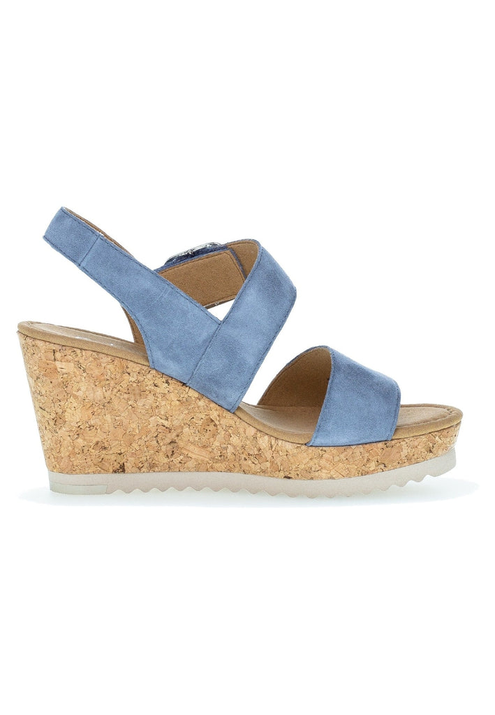 Gabor Sandalen Leder Hellblau