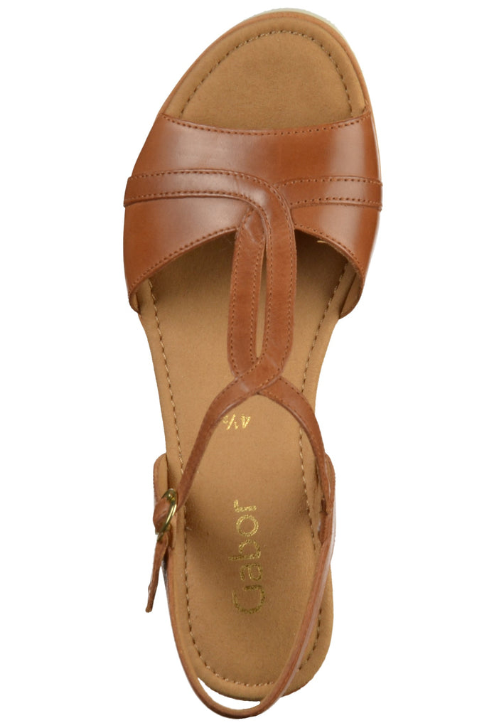 Gabor Sandalen Leder Hellbraun
