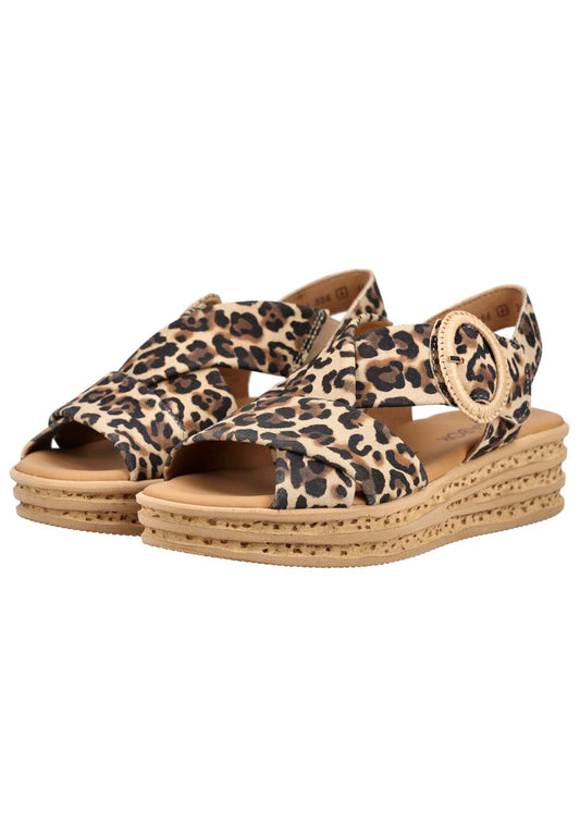 Gabor Sandalen Leder Leopard