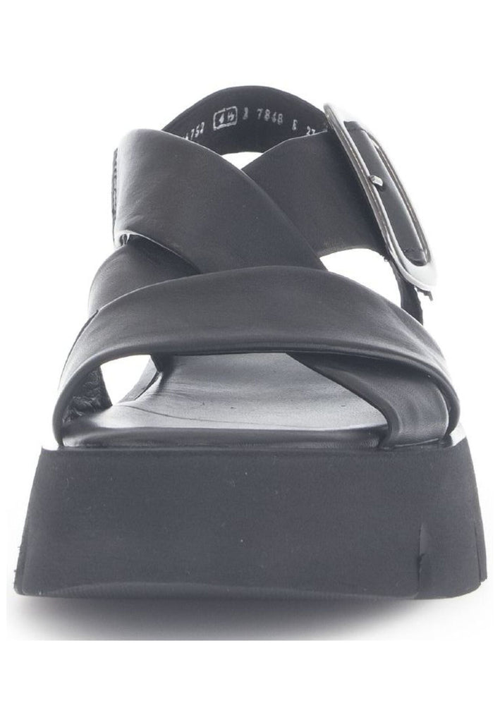 Gabor Sandalen Leder Schwarz