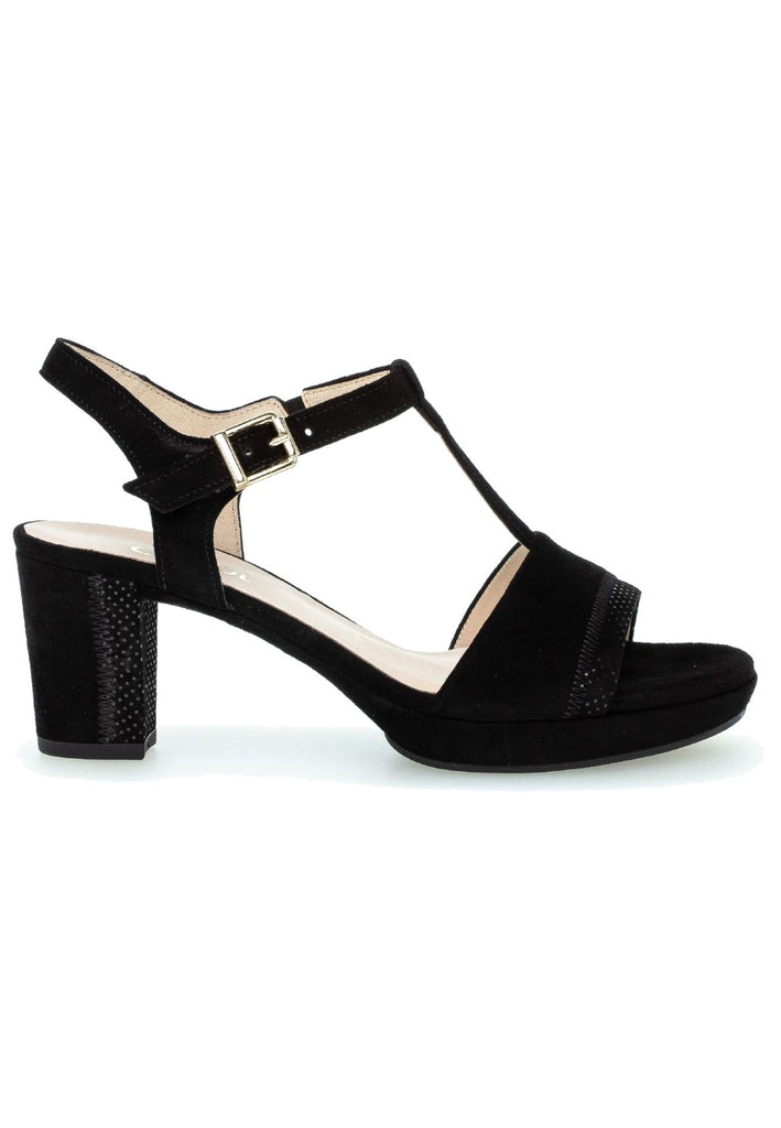 Gabor Sandalen Leder Schwarz