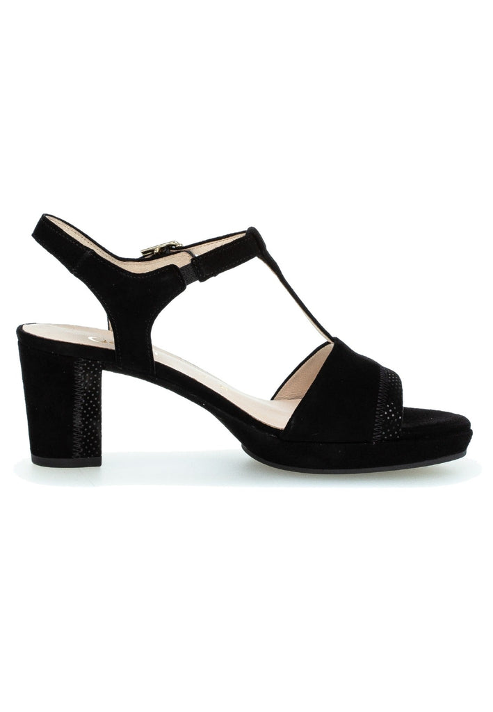 Gabor Sandalen Leder Schwarz