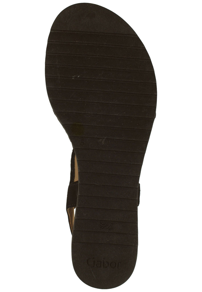 Gabor Sandalen Leder Schwarz