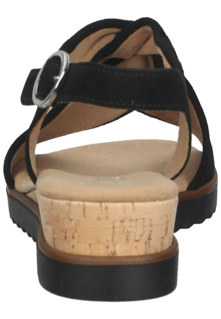 Gabor Sandalen Leder Schwarz