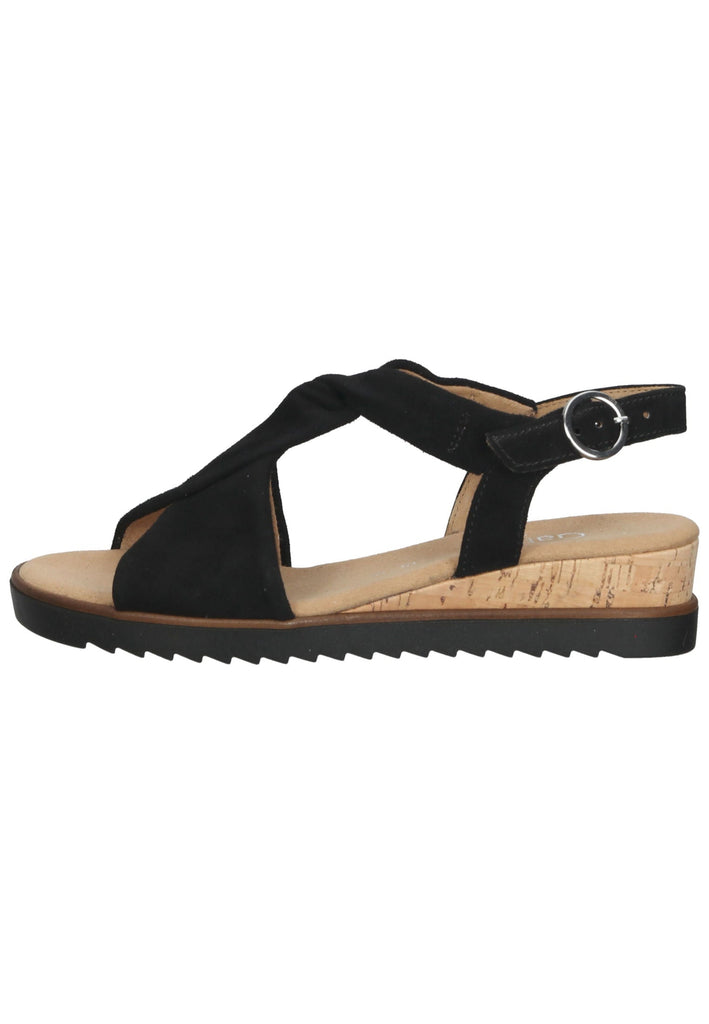 Gabor Sandalen Leder Schwarz