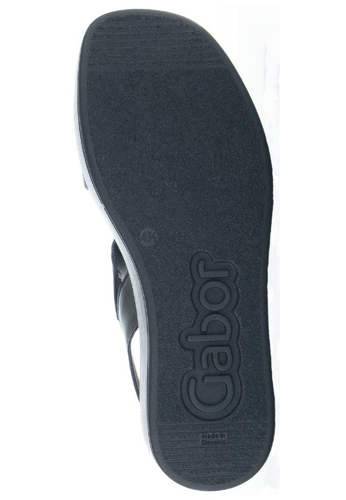 Gabor Sandalen Leder Schwarz