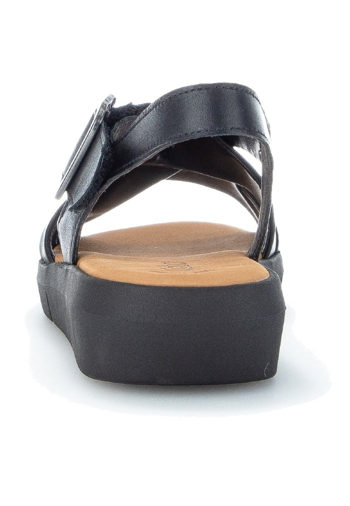 Gabor Sandalen Leder Schwarz