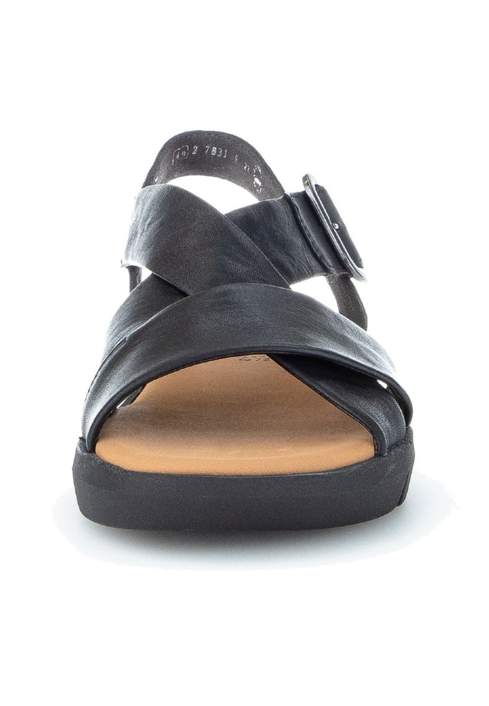 Gabor Sandalen Leder Schwarz