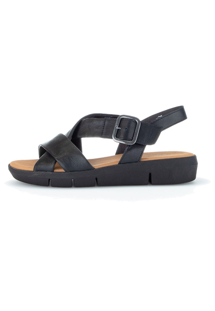 Gabor Sandalen Leder Schwarz