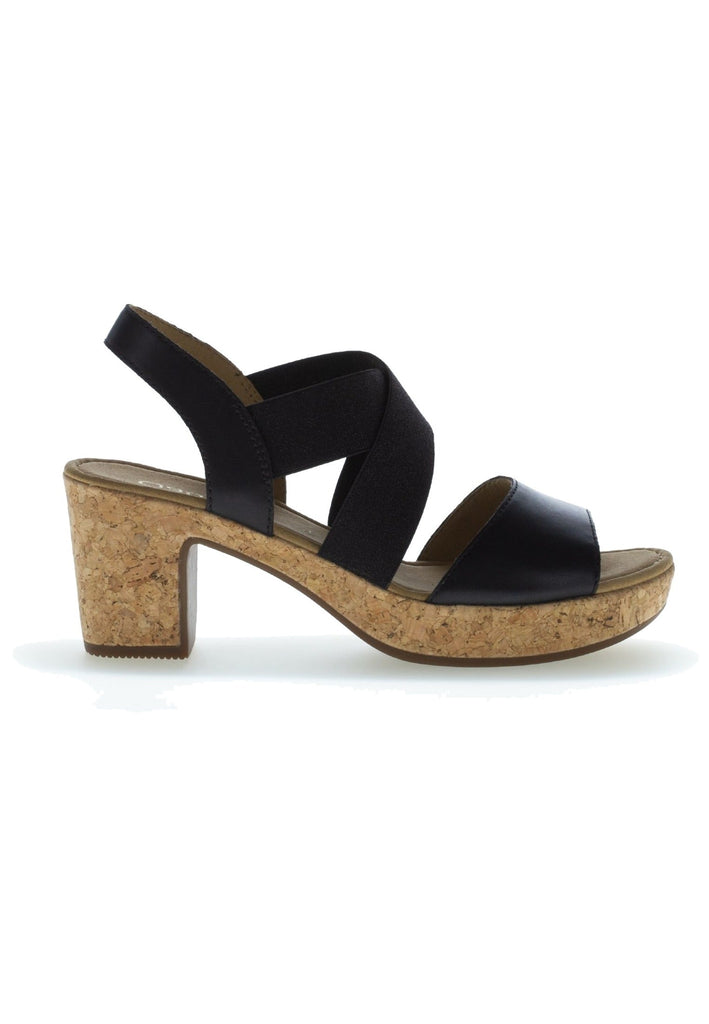 Gabor Sandalen Leder Schwarz