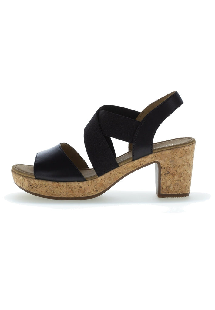 Gabor Sandalen Leder Schwarz