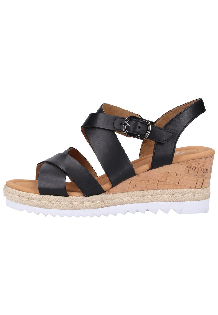 Gabor Sandalen Leder Schwarz