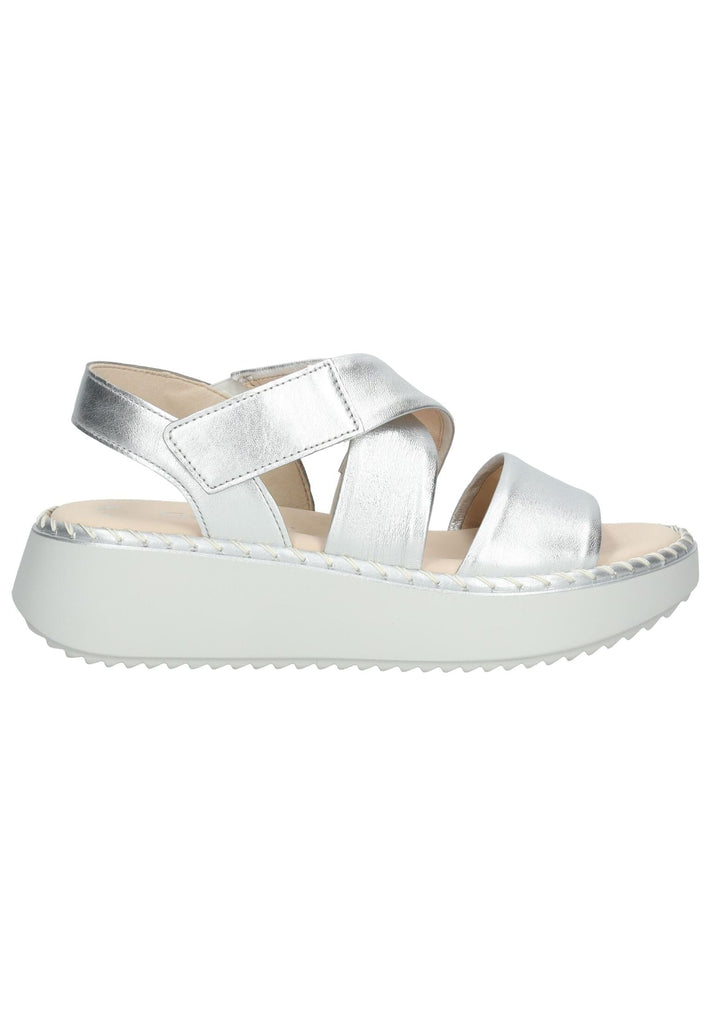 Gabor Sandalen Leder Silber