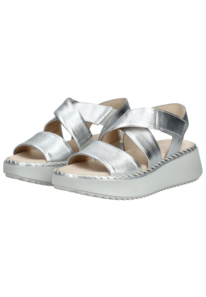 Gabor Sandalen Leder Silber