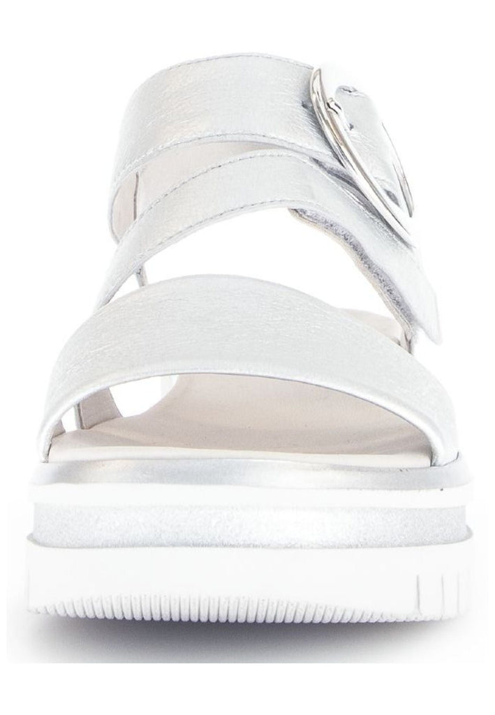Gabor Sandalen Leder Silber