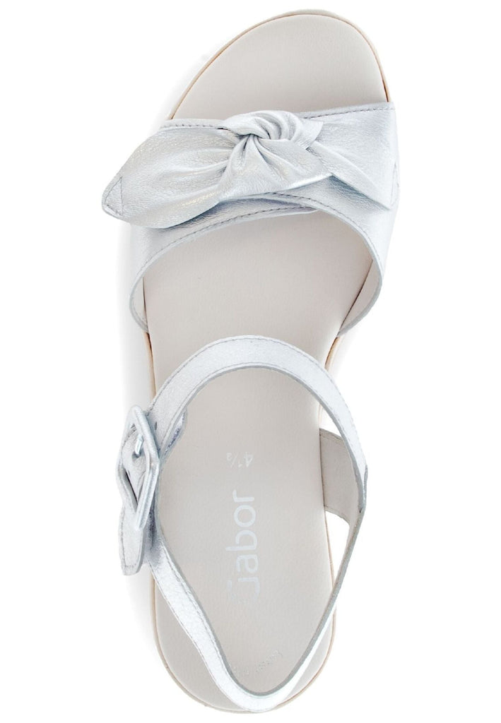 Gabor Sandalen Leder Silber