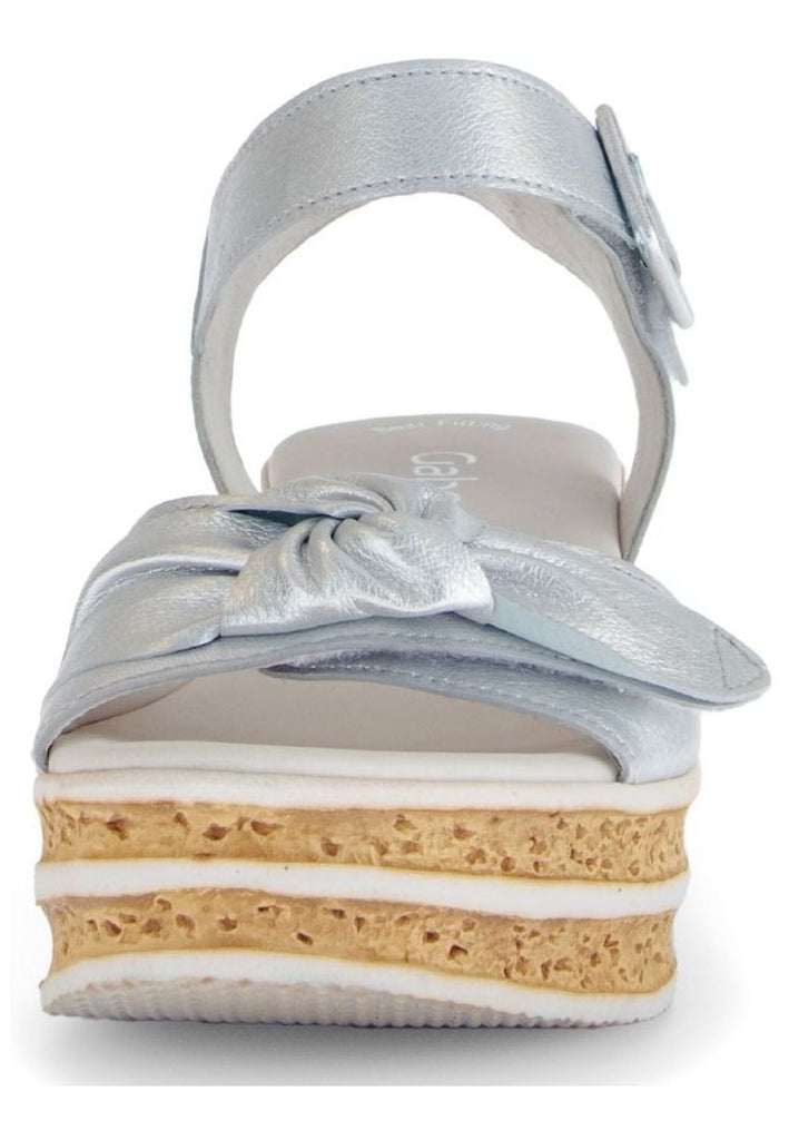 Gabor Sandalen Leder Silber