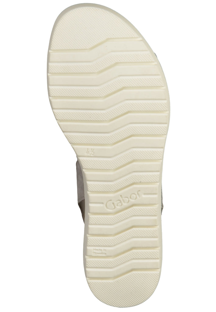 Gabor Sandalen Leder Silber