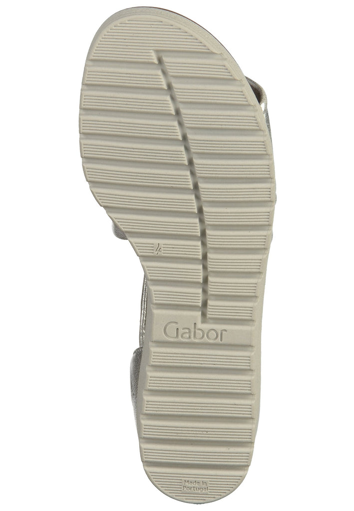 Gabor Sandalen Leder Silber