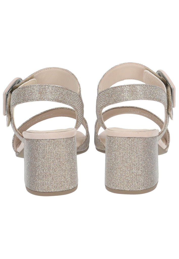Gabor Sandalen Leder/Synthetik Metallic Rose