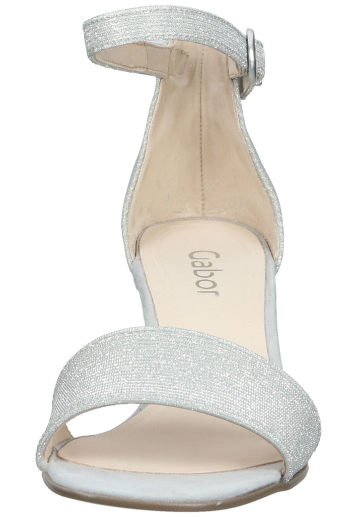 Gabor Sandalen Leder/Textil Silber