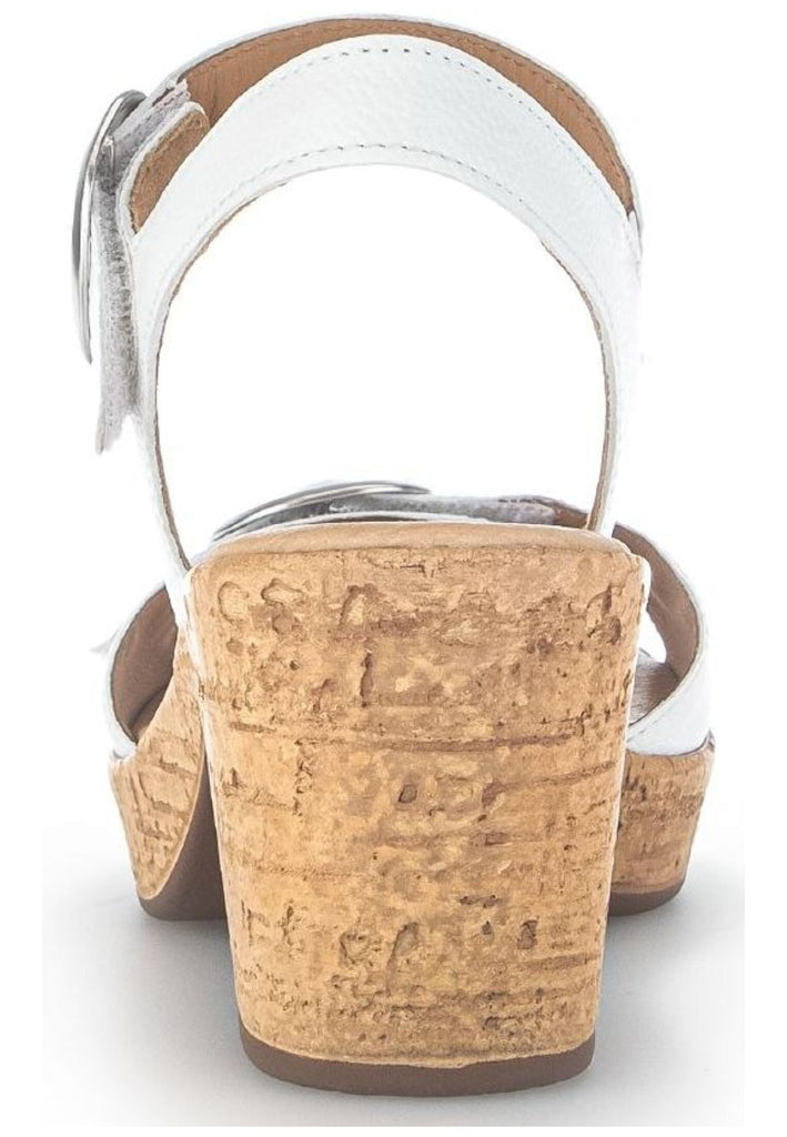 Gabor Sandalen Leder Weiß