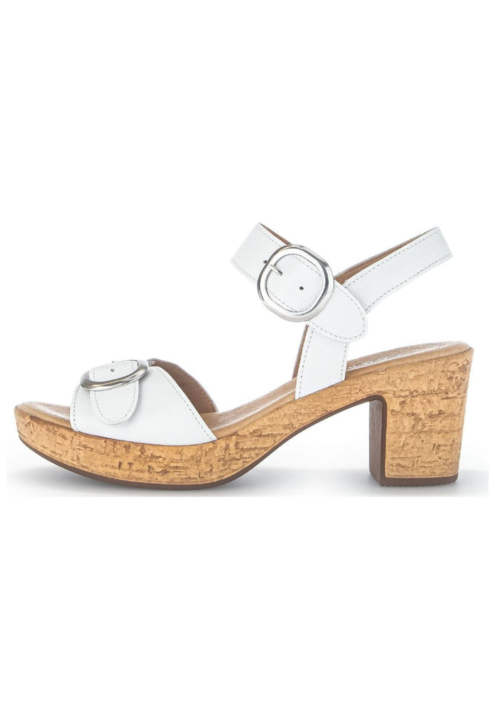 Gabor Sandalen Leder Weiß