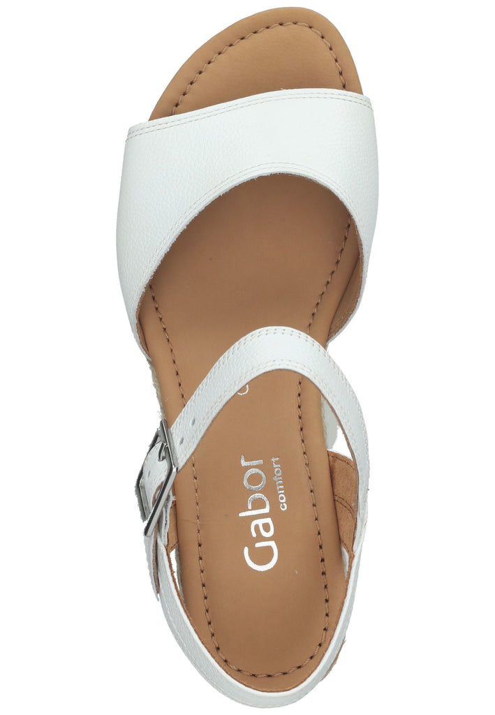 Gabor Sandalen Leder Weiß