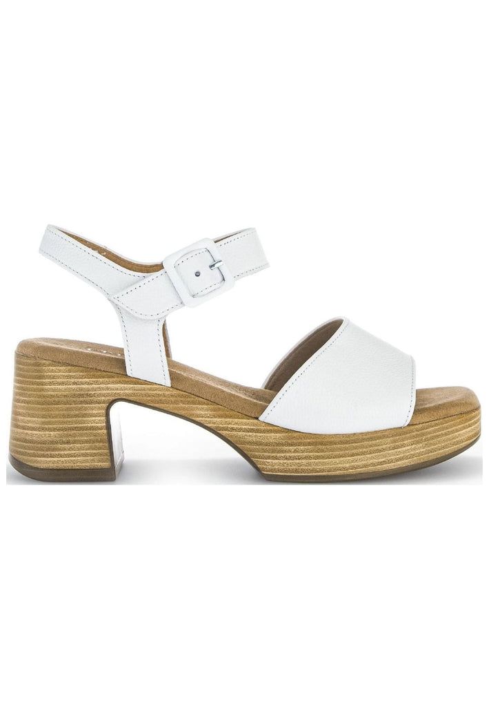 Gabor Sandalen Leder Weiß