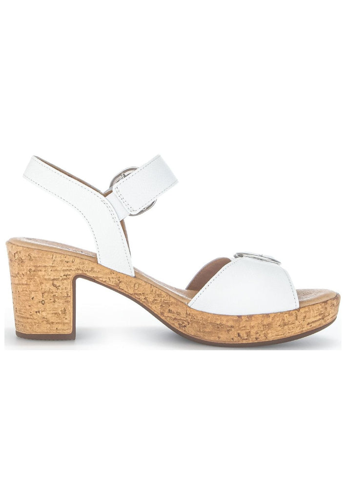 Gabor Sandalen Leder Weiß