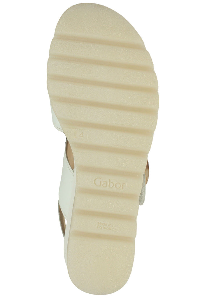 Gabor Sandalen Leder Weiß