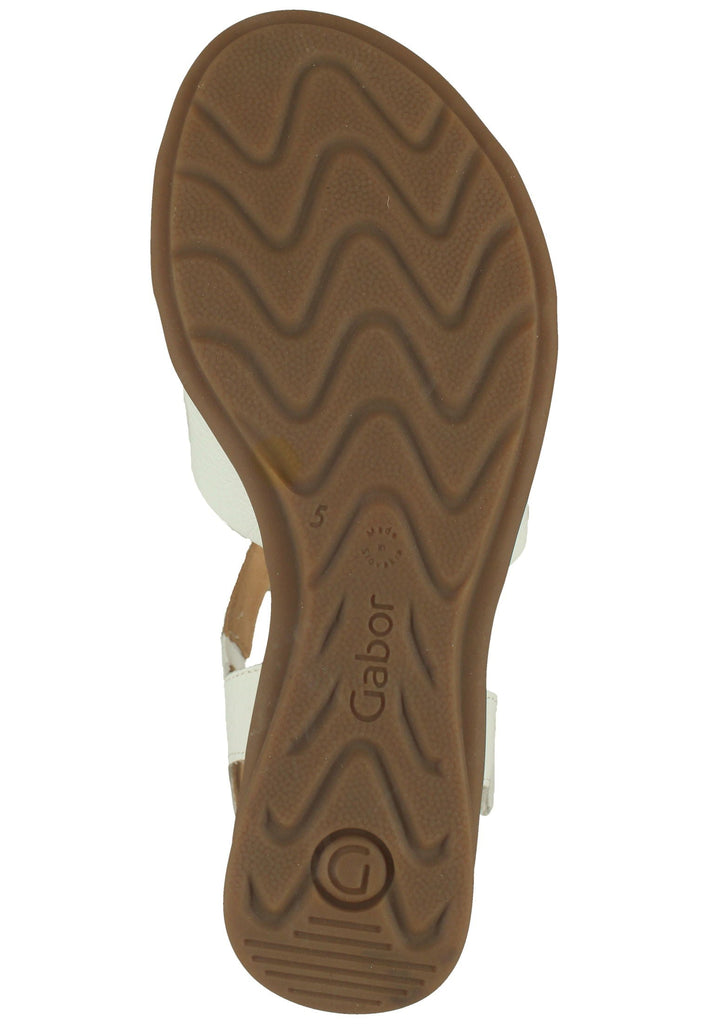 Gabor Sandalen Leder Weiß