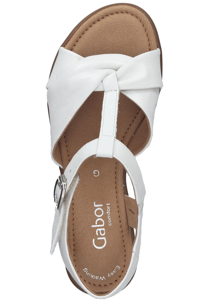 Gabor Sandalen Leder Weiß