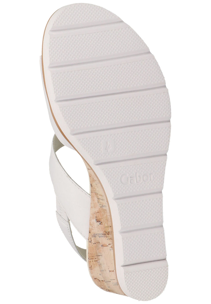 Gabor Sandalen Leder Weiß