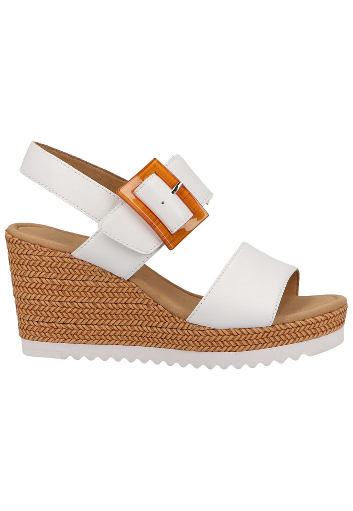 Gabor Sandalen Leder Weiß