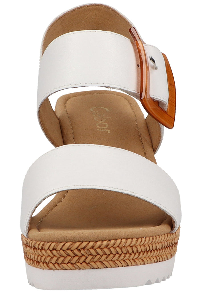 Gabor Sandalen Leder Weiß