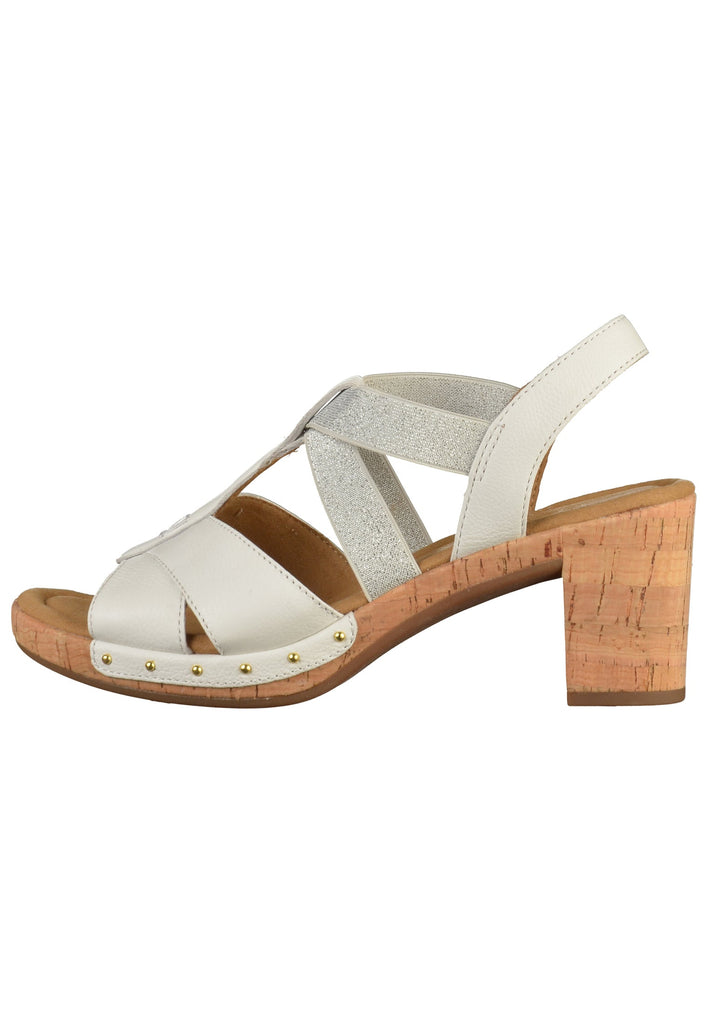 Gabor Sandalen Leder Weiß