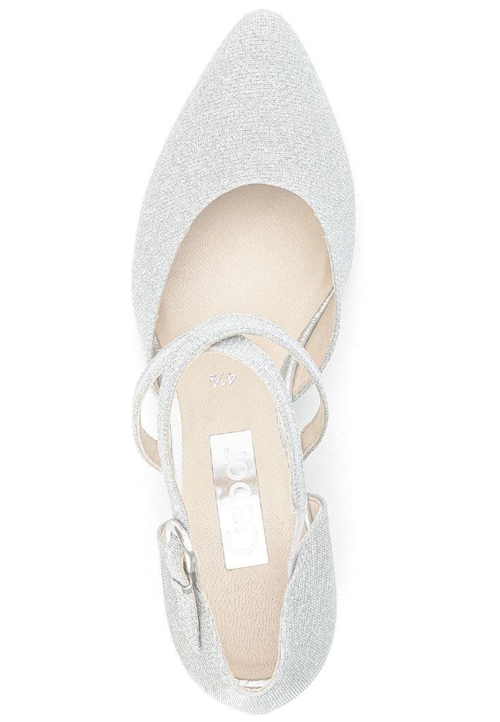 Gabor Sandalen Lederimitat Silber