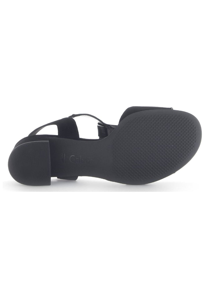 Gabor Sandalen Nappaleder Schwarz