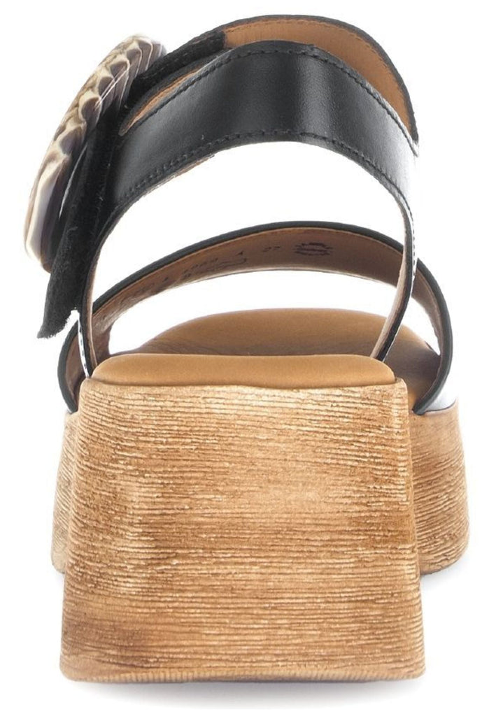 Gabor Sandalen Nappaleder Schwarz