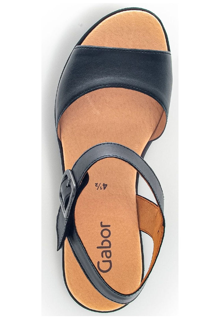 Gabor Sandalen Nappaleder Schwarz