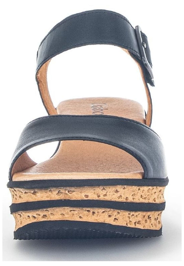 Gabor Sandalen Nappaleder Schwarz