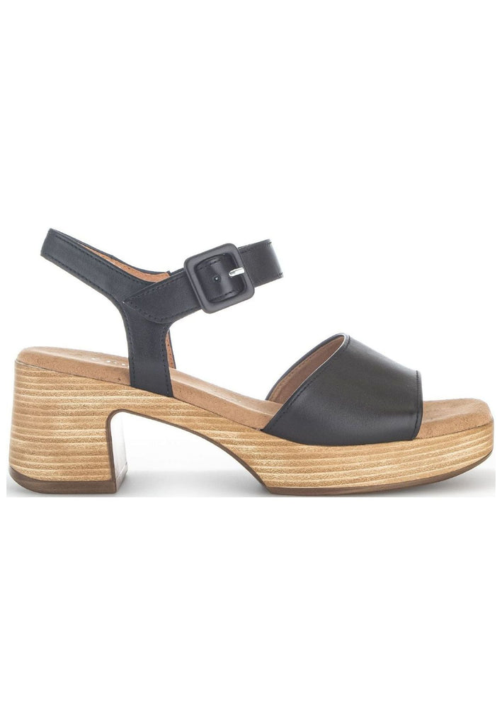 Gabor Sandalen Nappaleder Schwarz